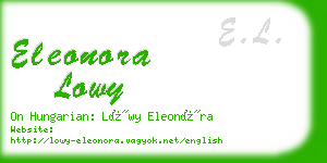eleonora lowy business card